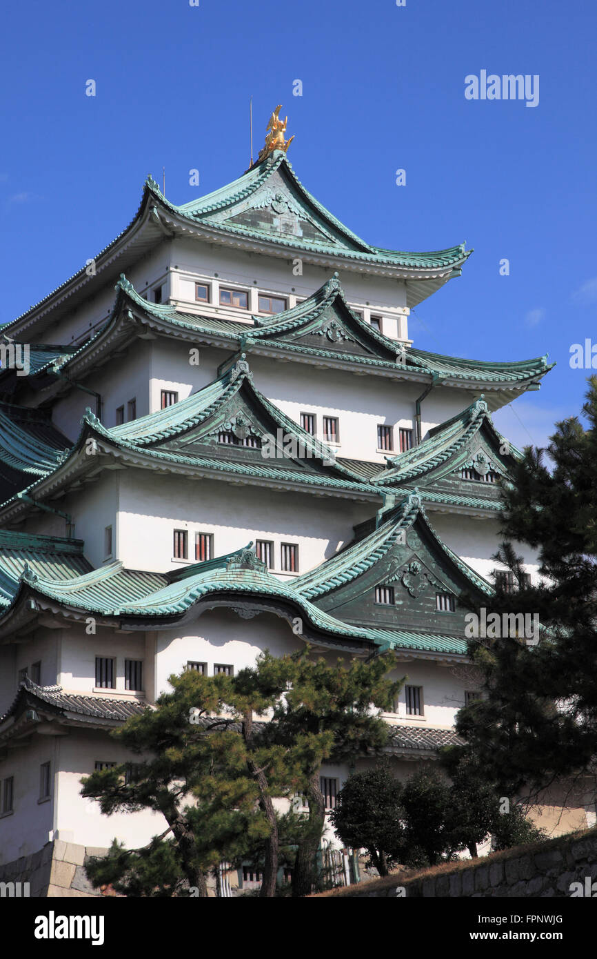 Japan, Nagoya, Burg, Stockfoto