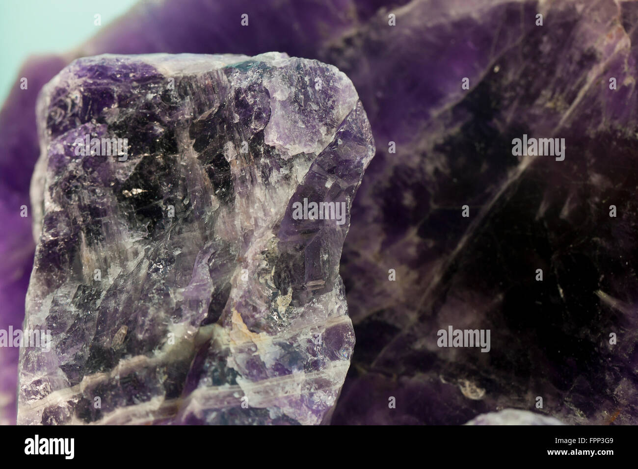 Roher Amethyst Probe - USA Stockfoto