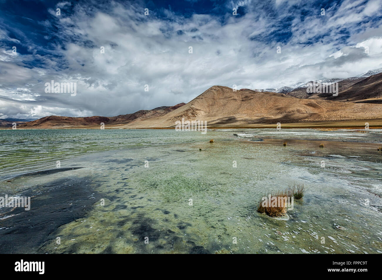 Berg-See-Tso Kar im Himalaya Stockfoto