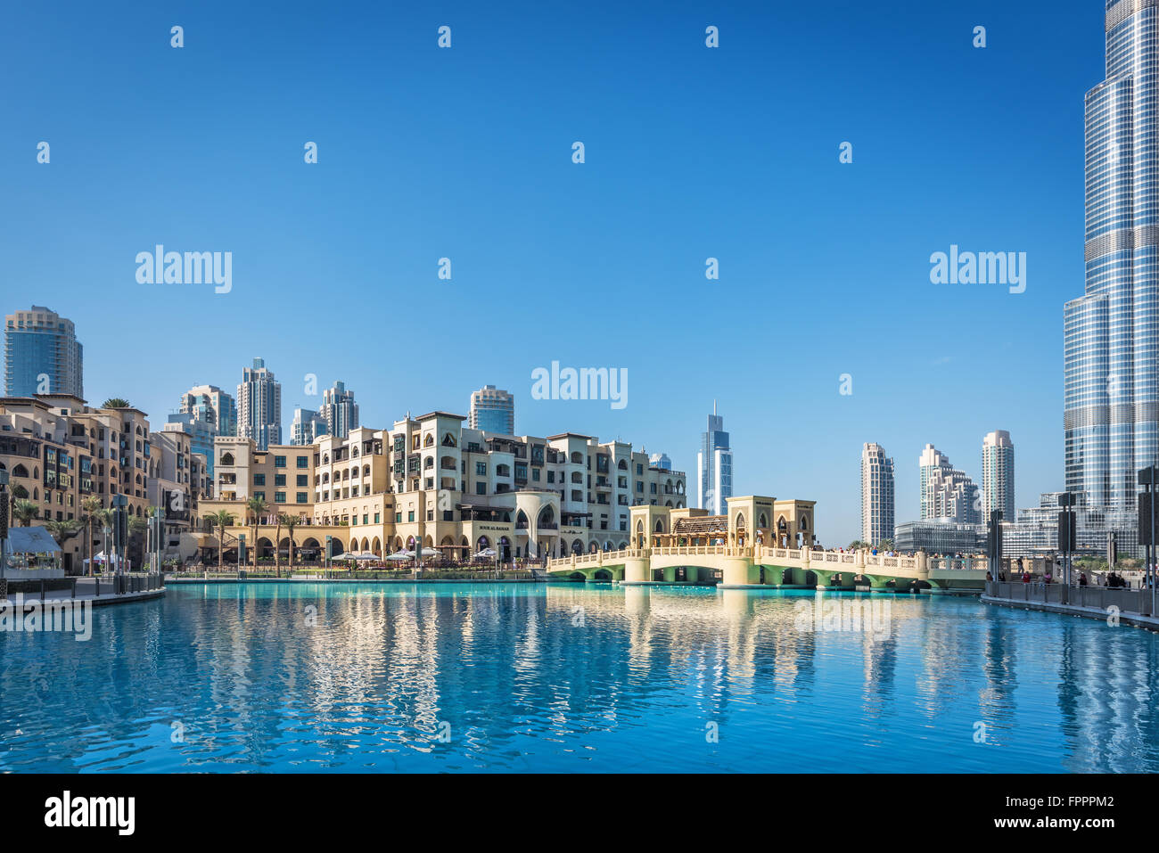 Souk al Bahar-Einkaufszentrum in der Innenstadt von Dubai, Vereinigte Arabische Emirate, Naher Osten Stockfoto