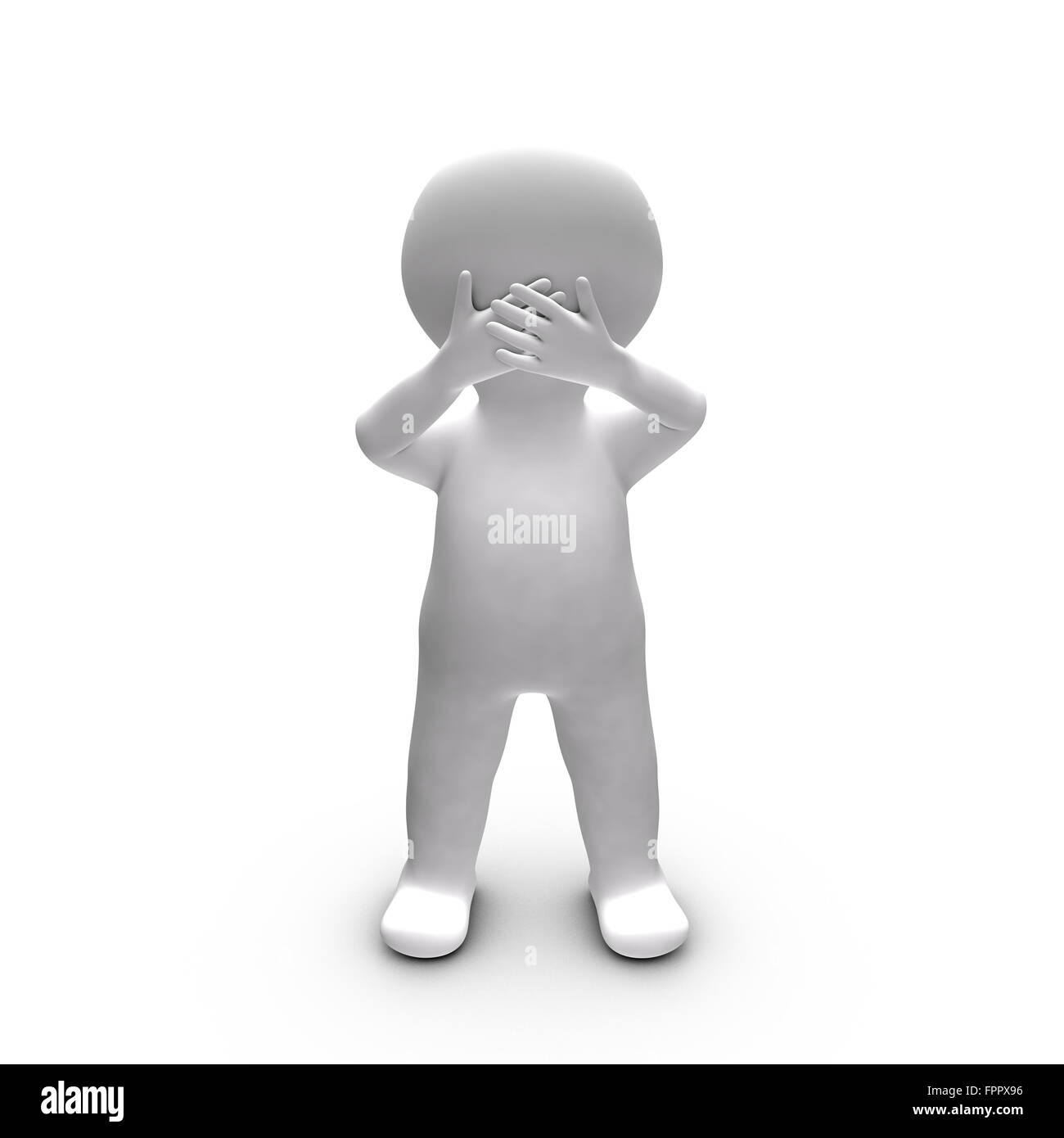 Metapher für eine Person, die nicht zu sagen weiß, was er wählt Stockfoto