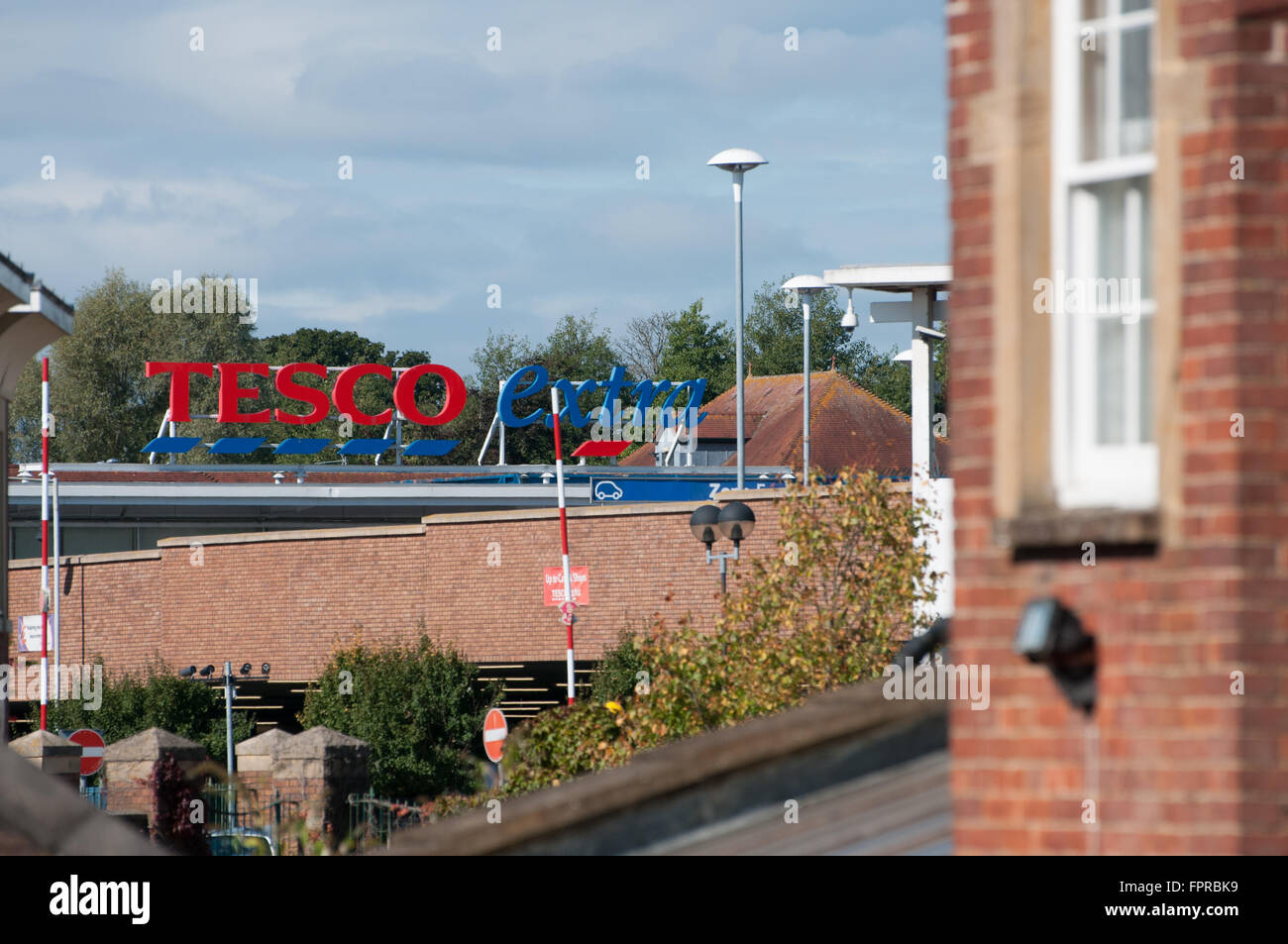 Tesco Extra-Verbrauchermarkt im Vereinigten Königreich Stockfoto