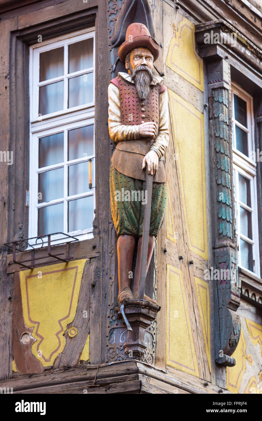 Haus Maison Pfister in Colmar, Elsass, Frankreich Stockfoto