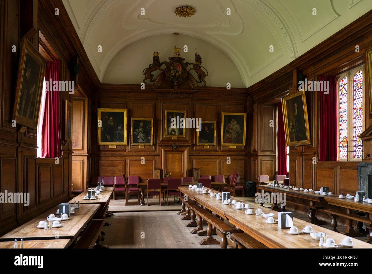 Speisesaal am Brasenose College in Oxford Stockfoto