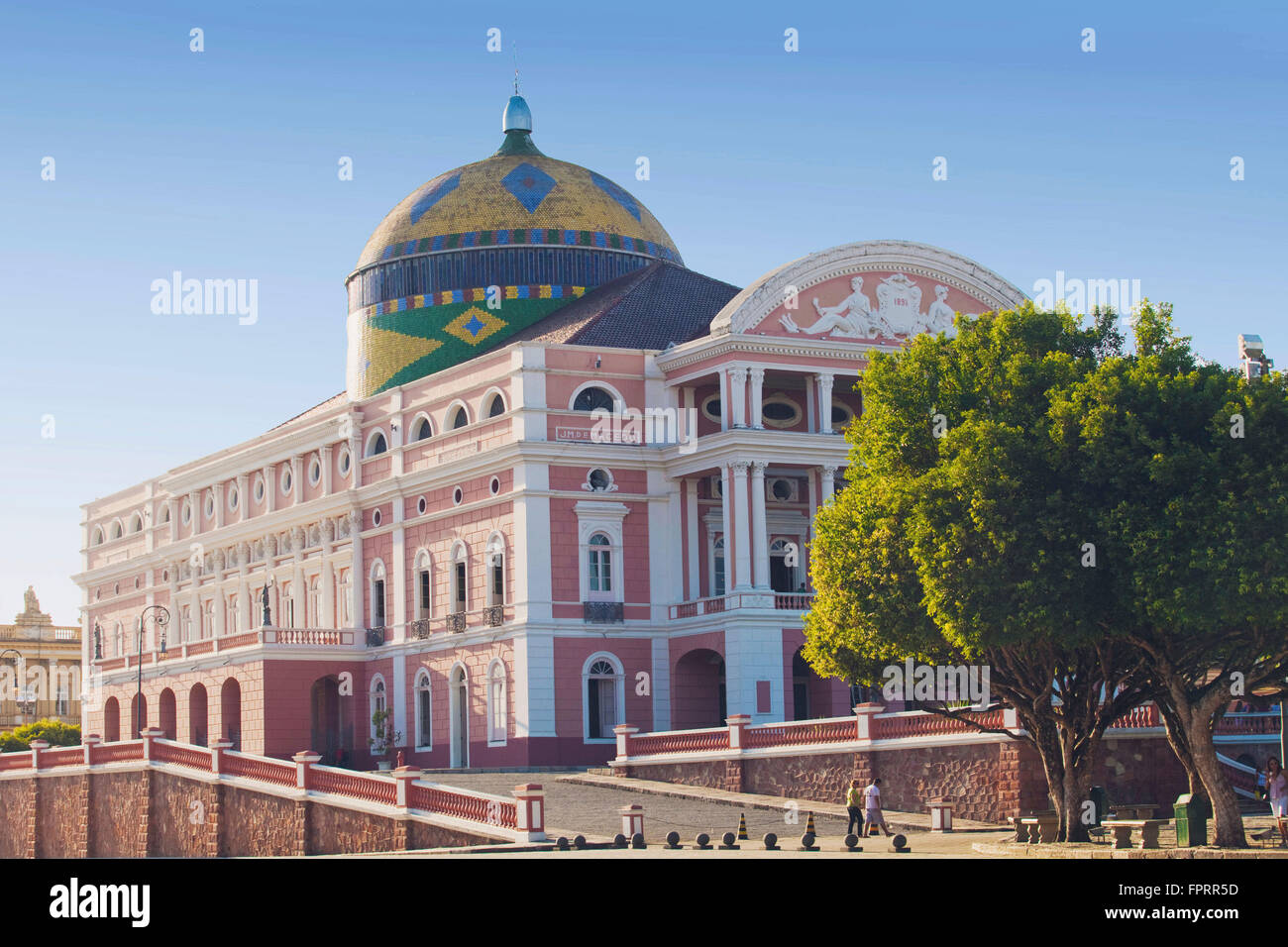 Teatro Amazonas (Amazonas Theater) das Opernhaus in Manaus, Brasilien Amazon Stockfoto