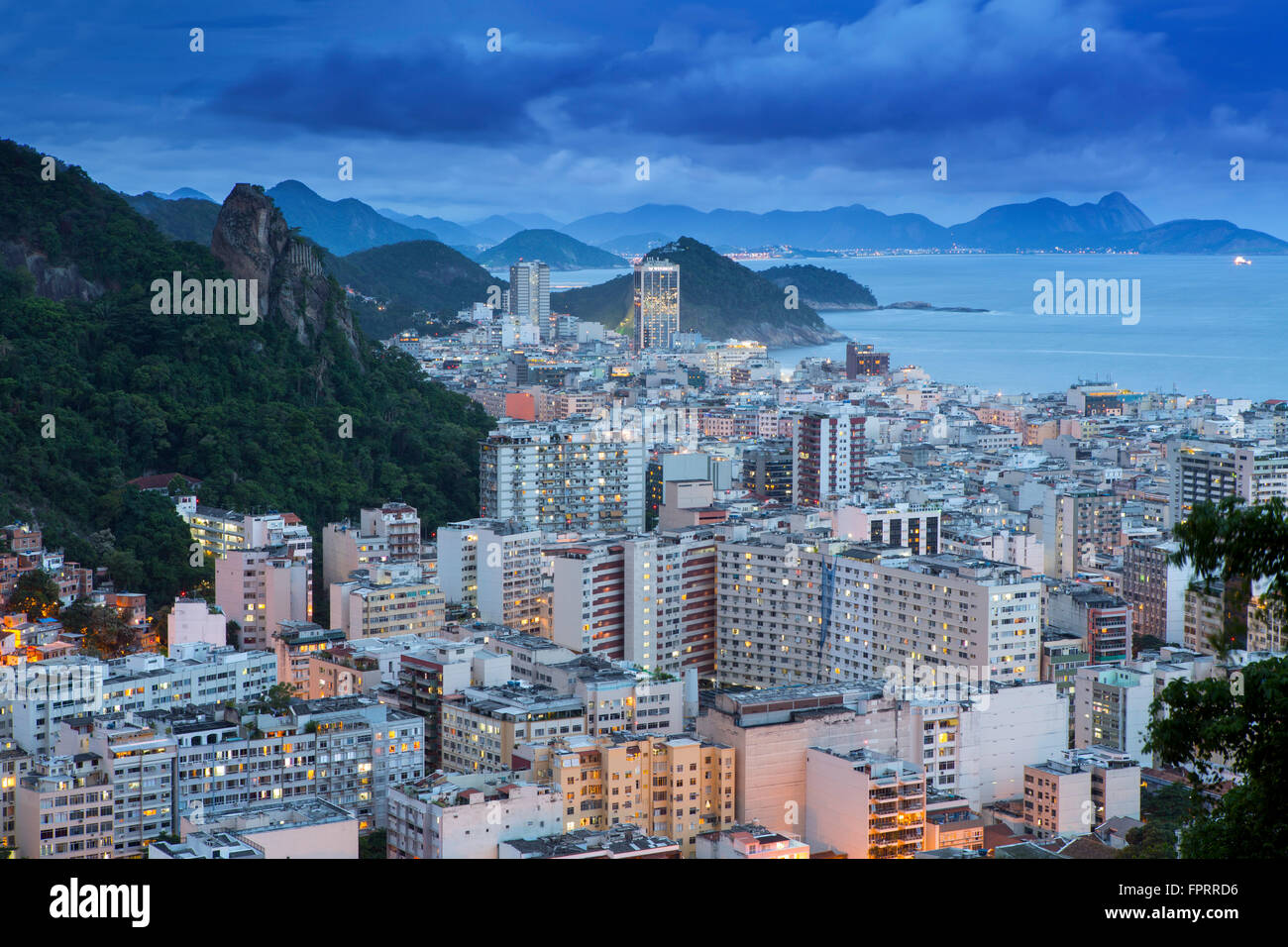 Viertel der Copacabana in RIo De Janeiro Stockfoto