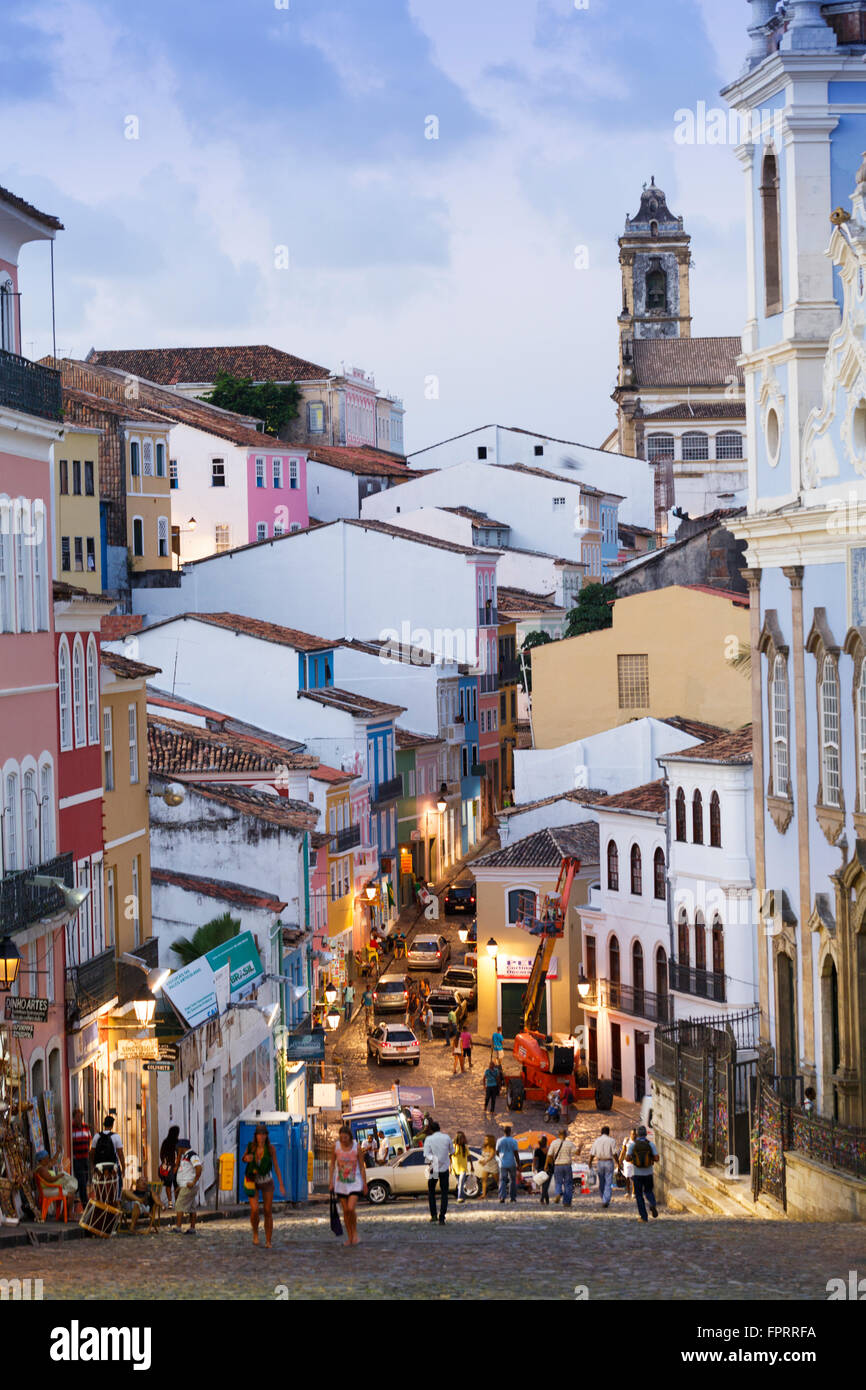 Salvador - die alten portugiesischen kolonialen Zentrum Stockfoto