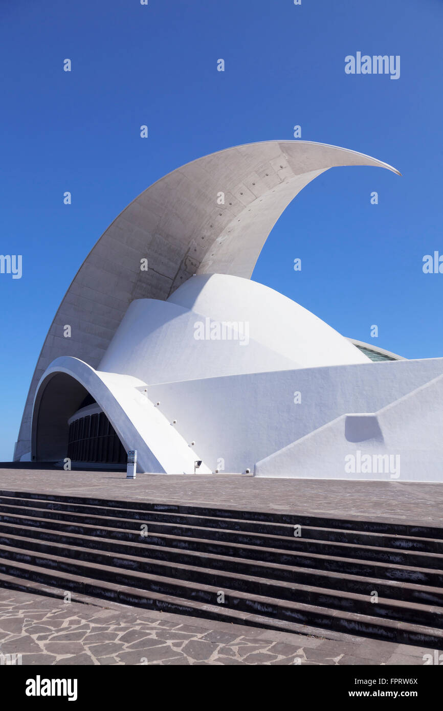 Auditorium von Santiago Calatrava, Kongress- und Concert Hall, Insel Santa Cruz, Teneriffa, Kanarische Inseln, Spanien Stockfoto