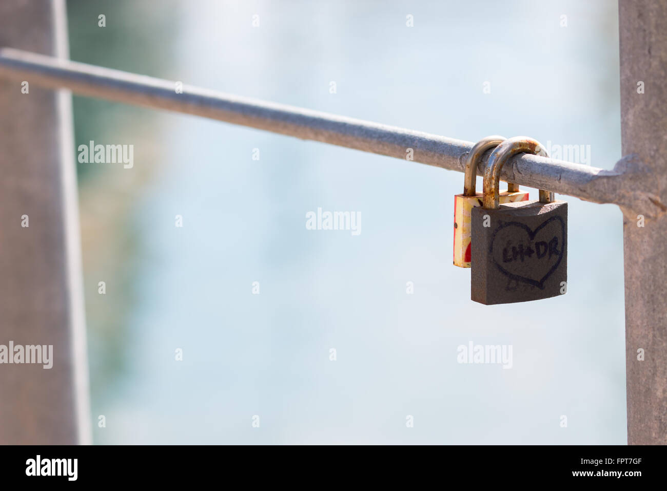 Vorhängeschloss Stockfoto