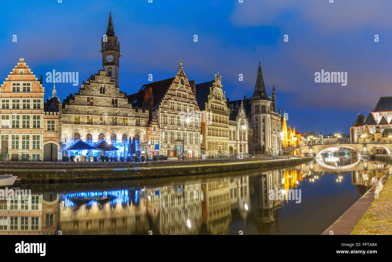Gent gent graslei historischer abend Fotos und Bildmaterial in hoher
