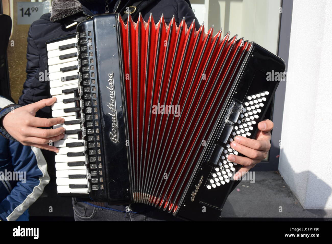 Akkordeon, Musikinstrument Stockfoto