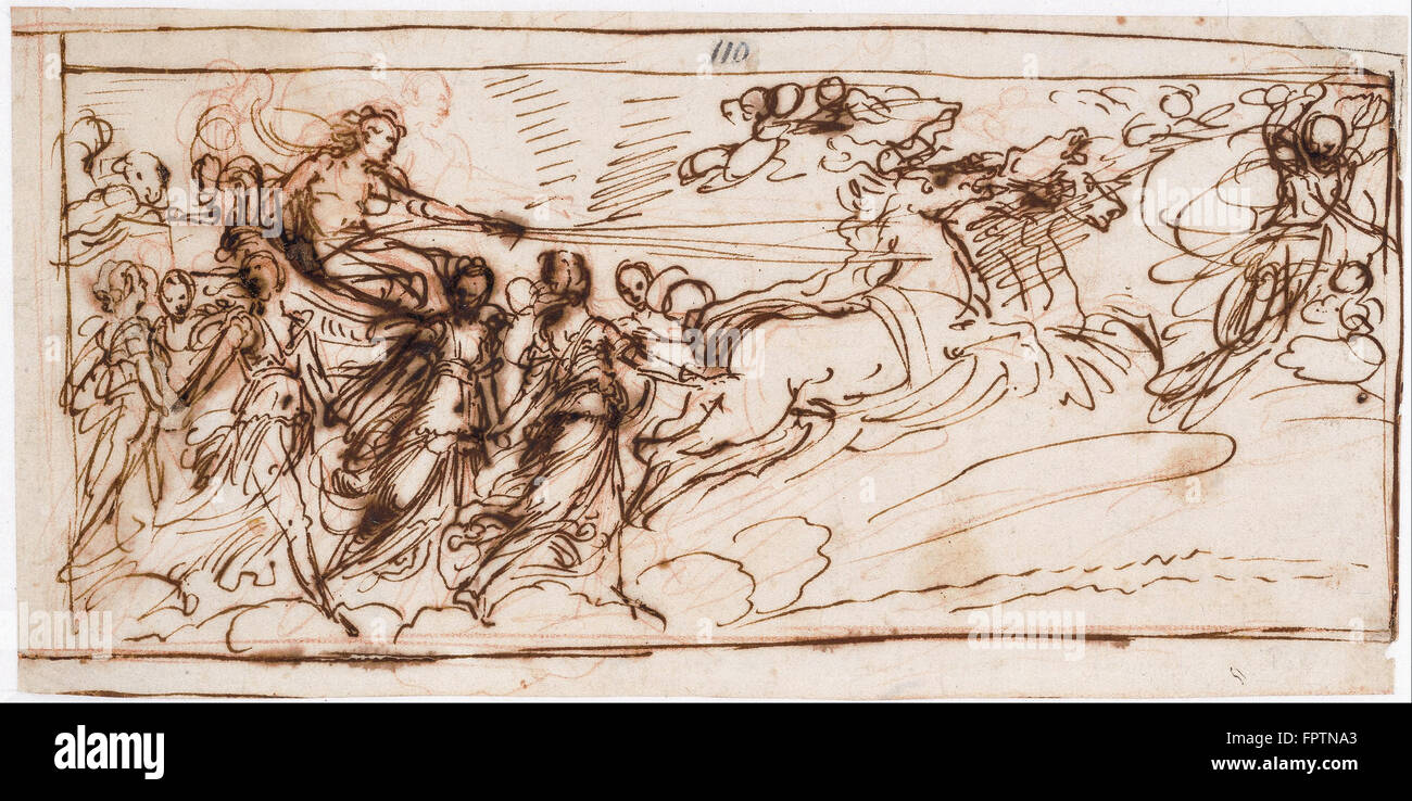 Guido Reni - Apollo auf dem Sonnenwagen Stockfoto