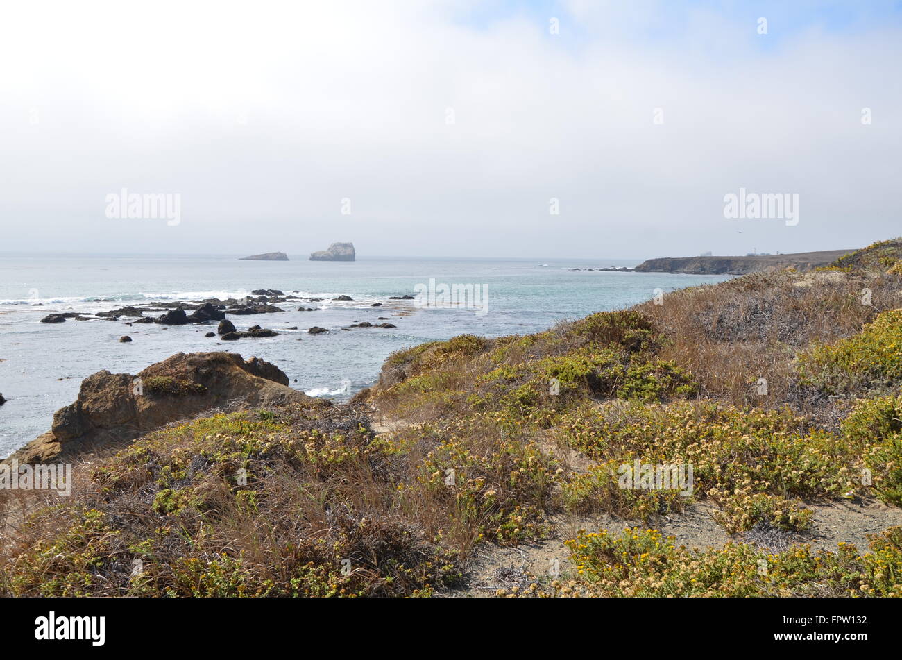 Ein Ozean Szene aus entlang des Pacific Coast Highway in Kalifornien, USA. Stockfoto