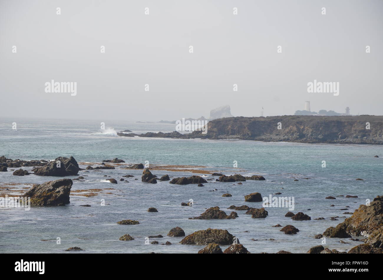 Ein Ozean Szene aus entlang des Pacific Coast Highway in Kalifornien, USA. Stockfoto