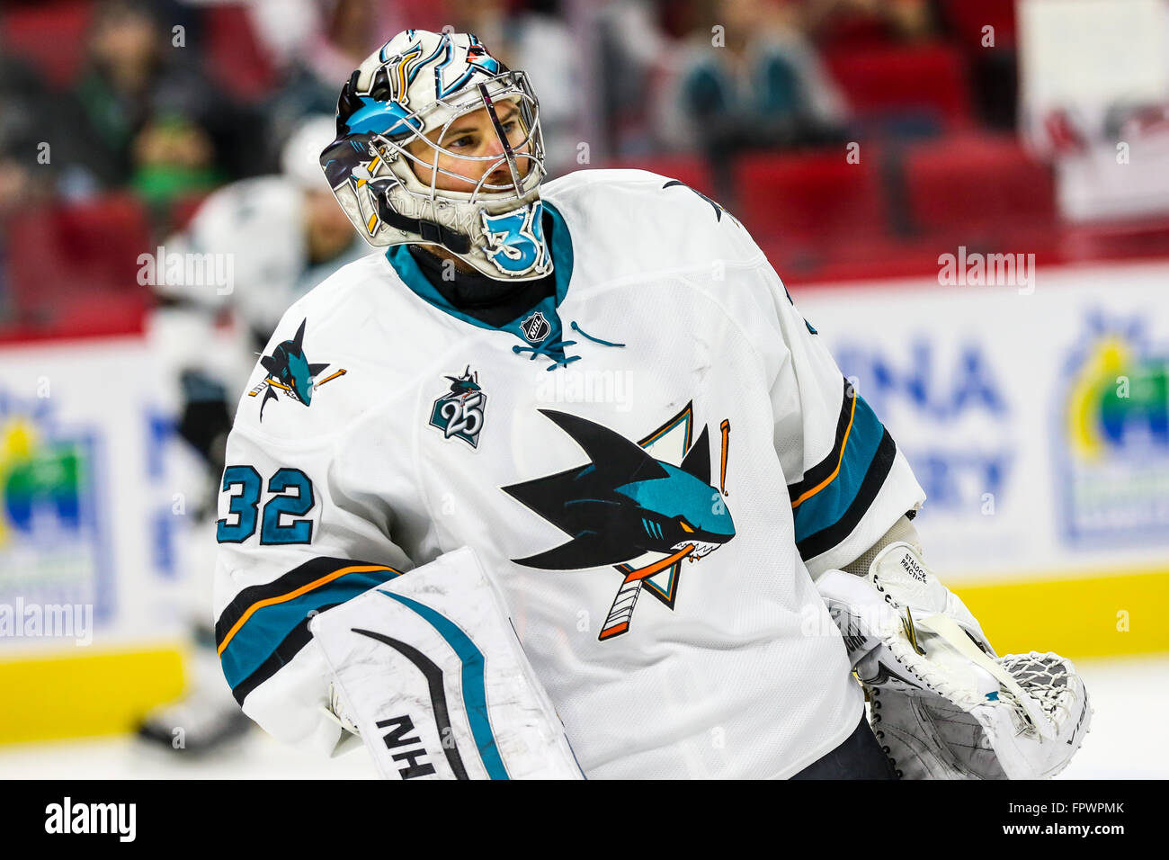 April 28, 2014 Los Angeles, CA.San Jose Sharks goalie Alex Stalock