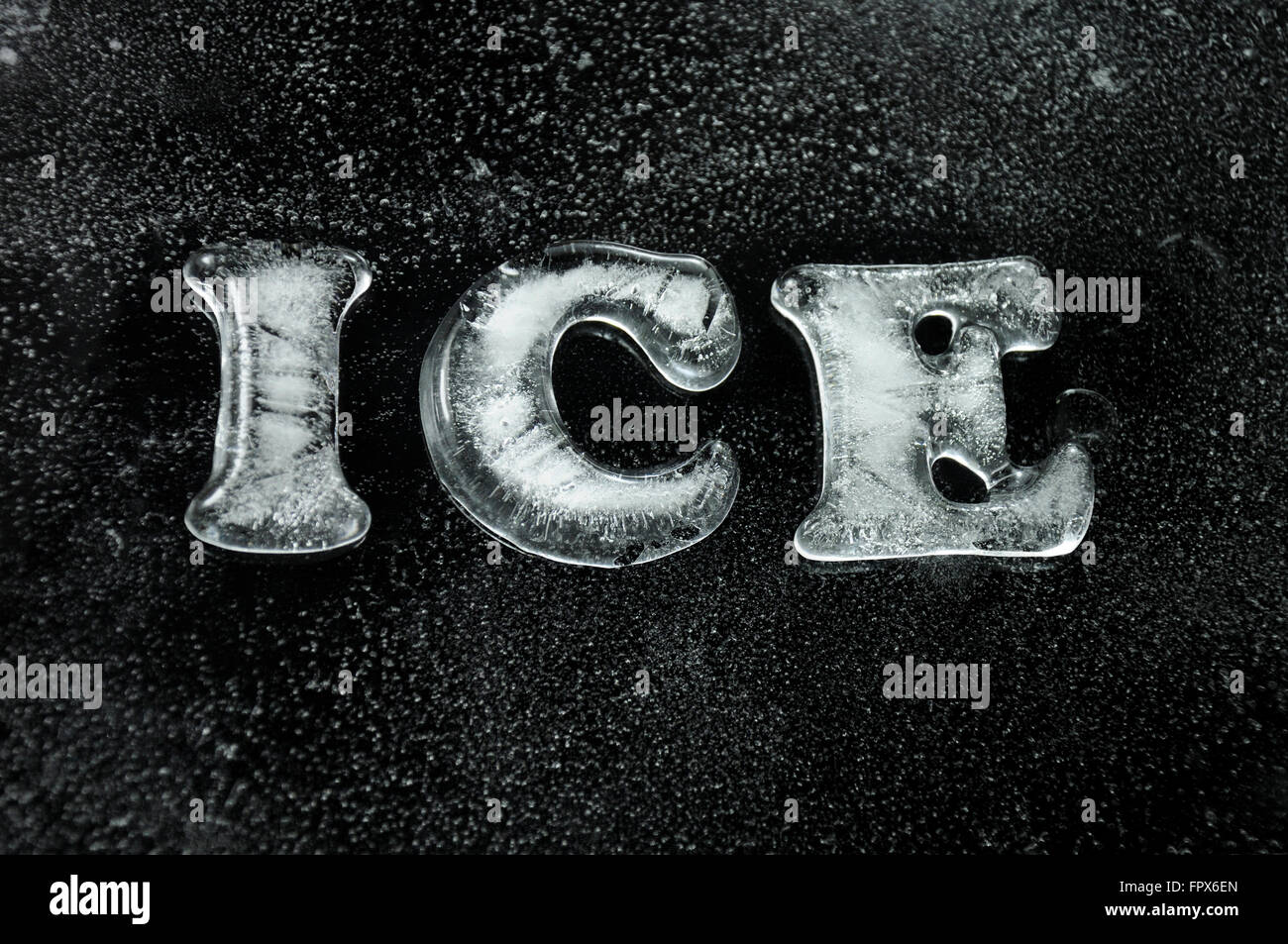 Frozen letter Fotos und Bildmaterial in hoher Auflösung Alamy