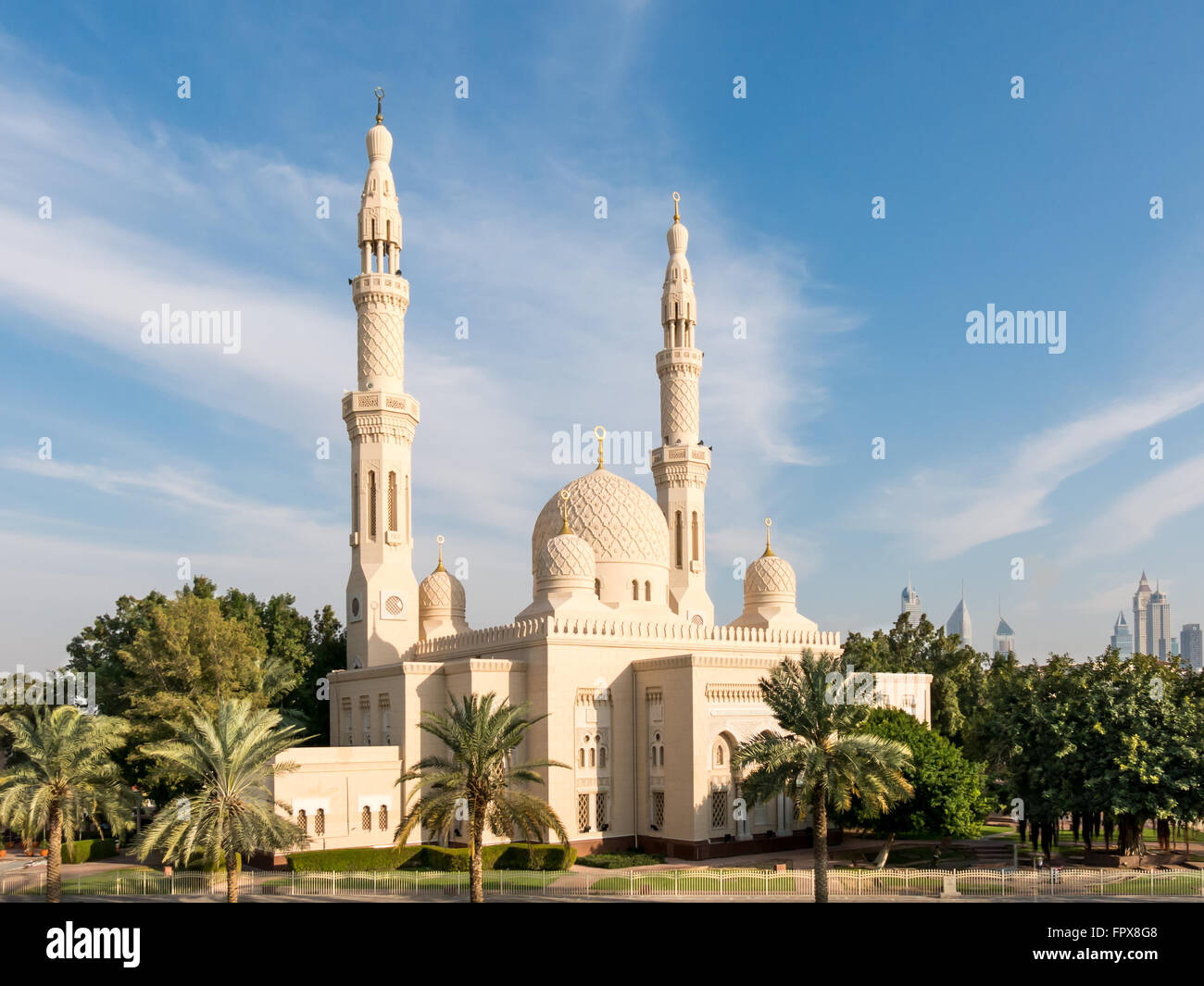 Jumeirah Moschee in Dubai, Vereinigte Arabische Emirate Stockfoto