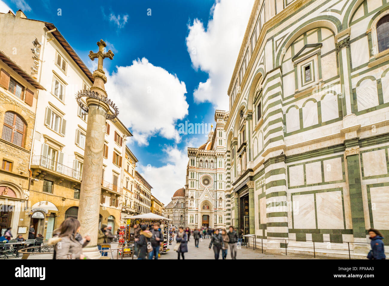 Dom und Baptisterium in Florenz, Italien Stockfoto