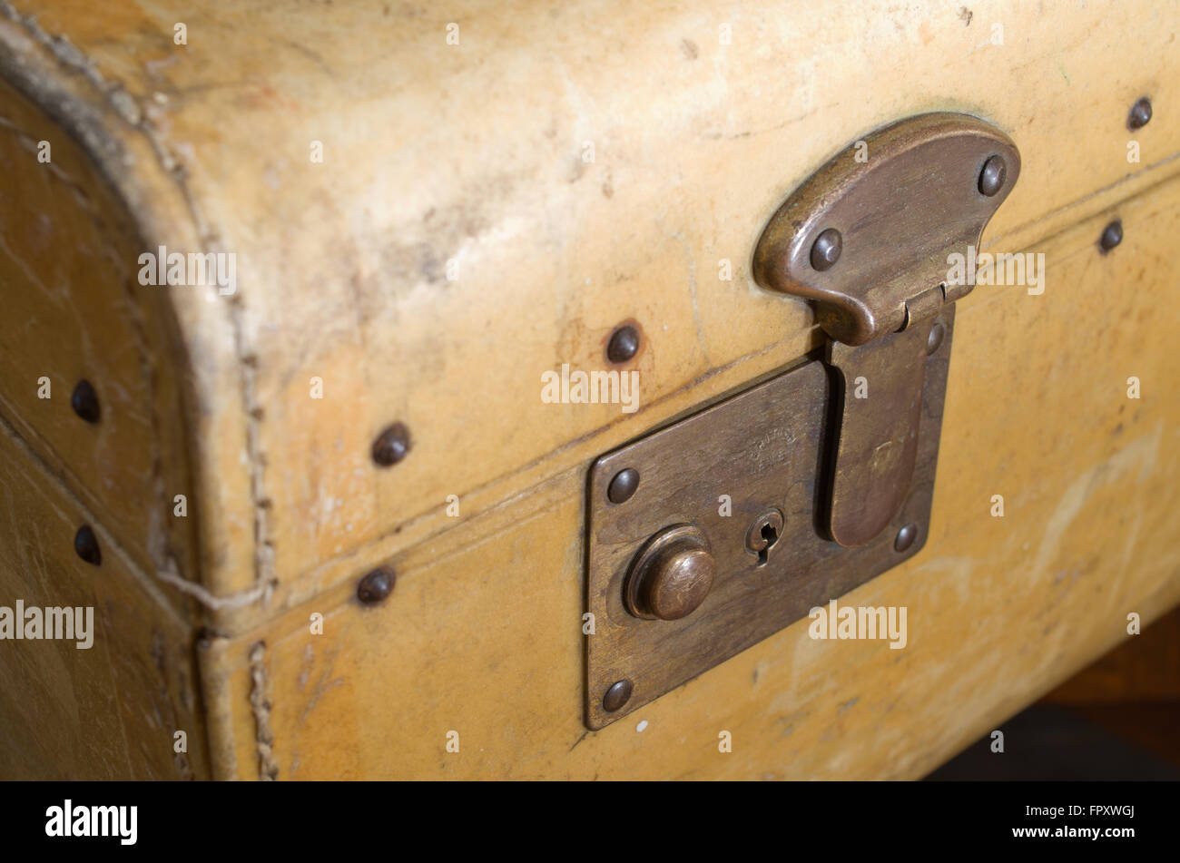 Sicher verschlossenen Koffer Stockfoto