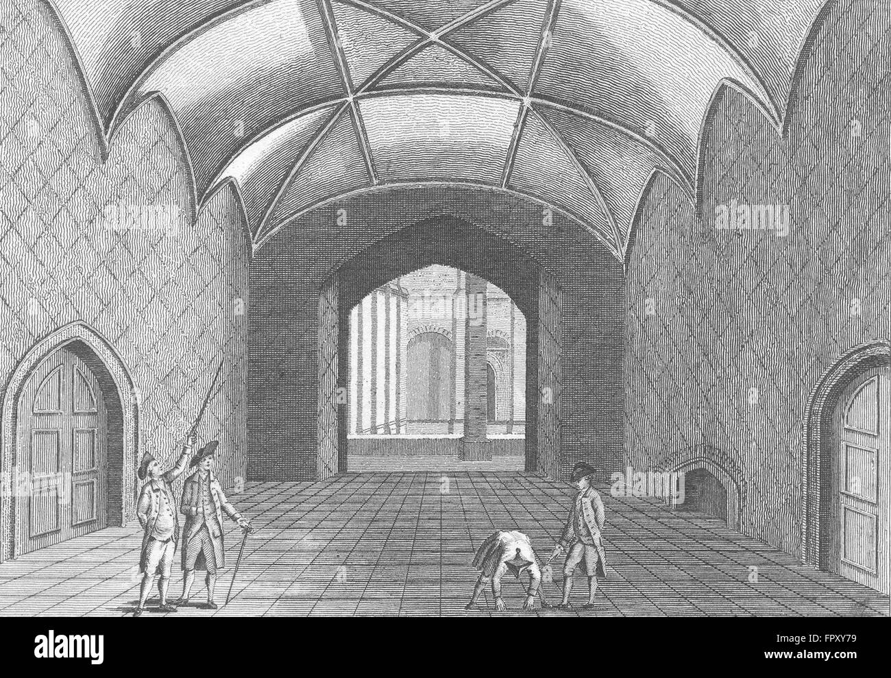 SUSSEX: Herstmonceux: Grose, antiken print 1783 Stockfoto