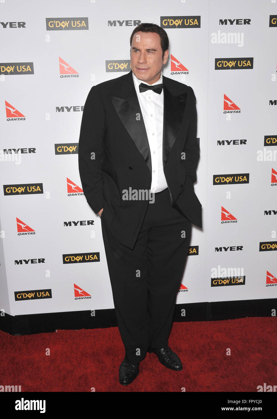 LOS ANGELES, CA - 16. Januar 2010: John Travolta bei der 2010 g ' Day USA Australien Woche schwarze Krawatte Gala im Grand Ballroom in Hollywood & Highland. Stockfoto