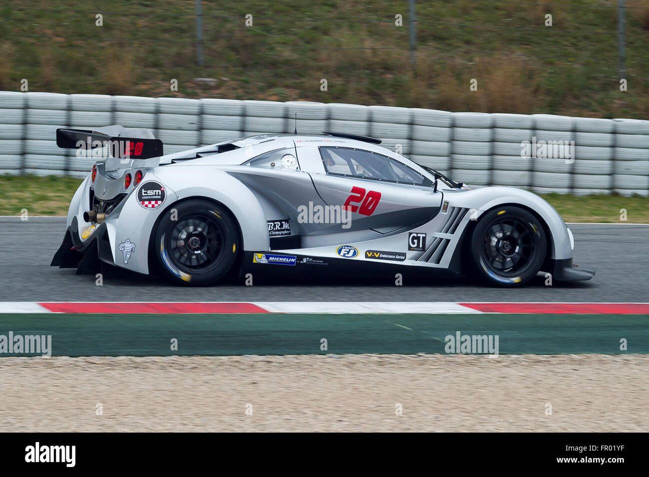 Montmelo, Spanien. 19. März 2016. Fahrer-Alexandre Coigny. Endurance gt V de V Endurance Serie. Montmelo, Spanien. 19. März 2016 Credit: Miguel Aguirre Sánchez/Alamy Live-Nachrichten Stockfoto