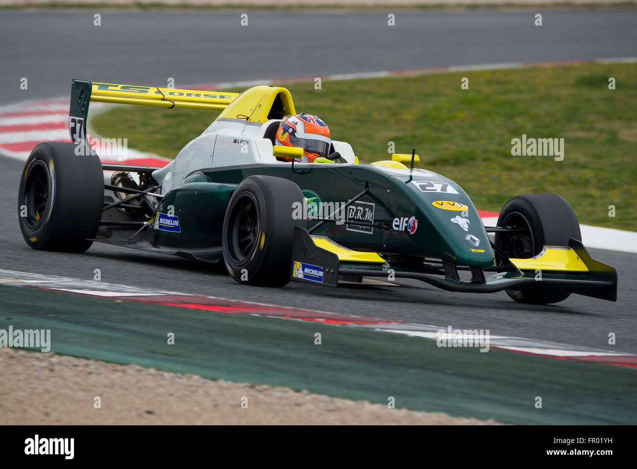 Montmelo, Spanien. 19. März 2016. Fahrer Alexander Peroni. Herausforderung-Formel. V de V Endurance Serie. Montmelo, Spanien. 19. März 2016 Credit: Miguel Aguirre Sánchez/Alamy Live-Nachrichten Stockfoto