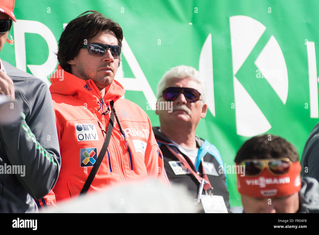 Planica, Slowenien. 20. März 2016. Headcoach der norwegischen Skisprung-Team bei der Planica FIS Skisprung Weltcup Finale auf der 19. März 2016 in Planica, Slowenien. Bildnachweis: Rok Rakun/Pacific Press/Alamy Live-Nachrichten Stockfoto