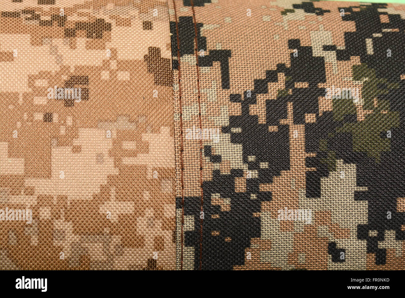 Nahaufnahme von einem Stück Stoff camouflage Stockfoto