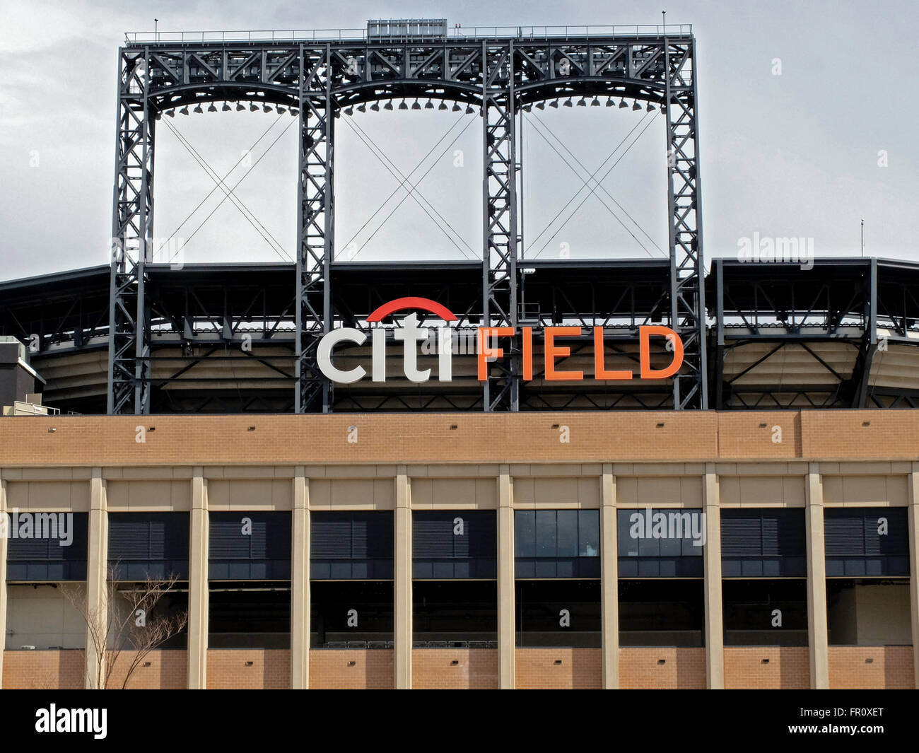 Citi Field, Heimat der New York Mets Baseballteam, wie von außen zu sehen. Flushing, New York Stockfoto