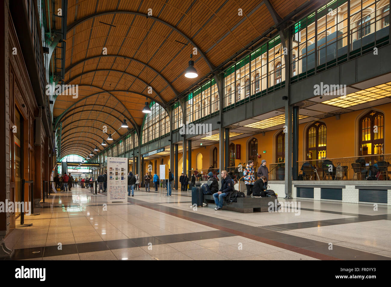 Hauptbahnhof in Wroclaw, Polen. Stockfoto