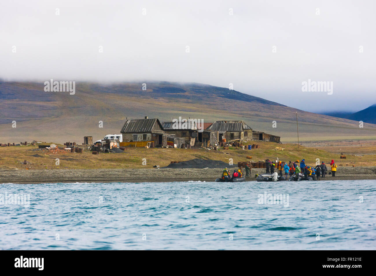 Ranger-Station auf Wrangel Insel in der Tschuktschensee, russischen Fernen Osten Stockfoto