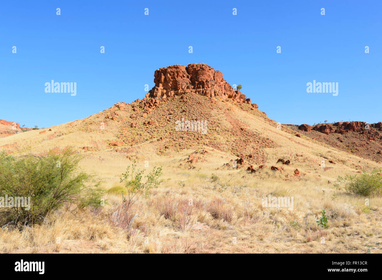 Trockenen Region im Outback von der Great Northern Highway, Western Australia, WA, Australien Stockfoto