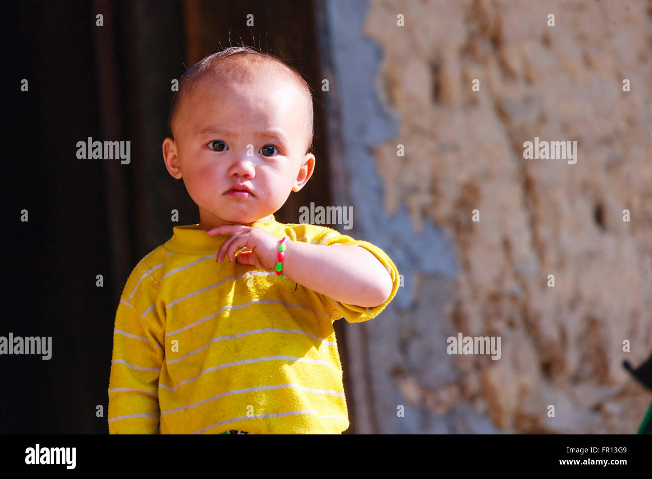 Kinder in der Provinz Ha Giang, Vietnam Stockfoto