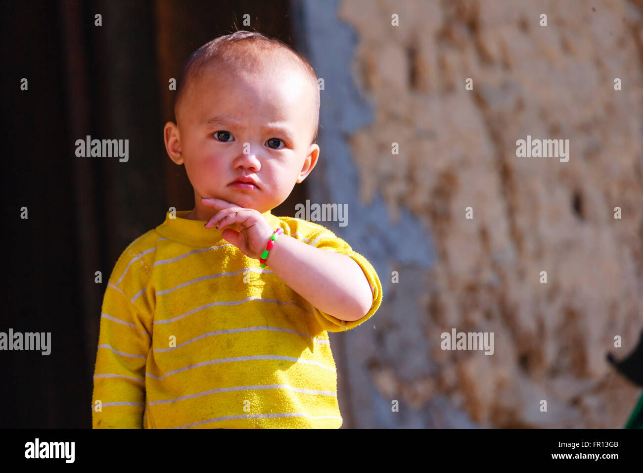 Kinder in der Provinz Ha Giang, Vietnam Stockfoto