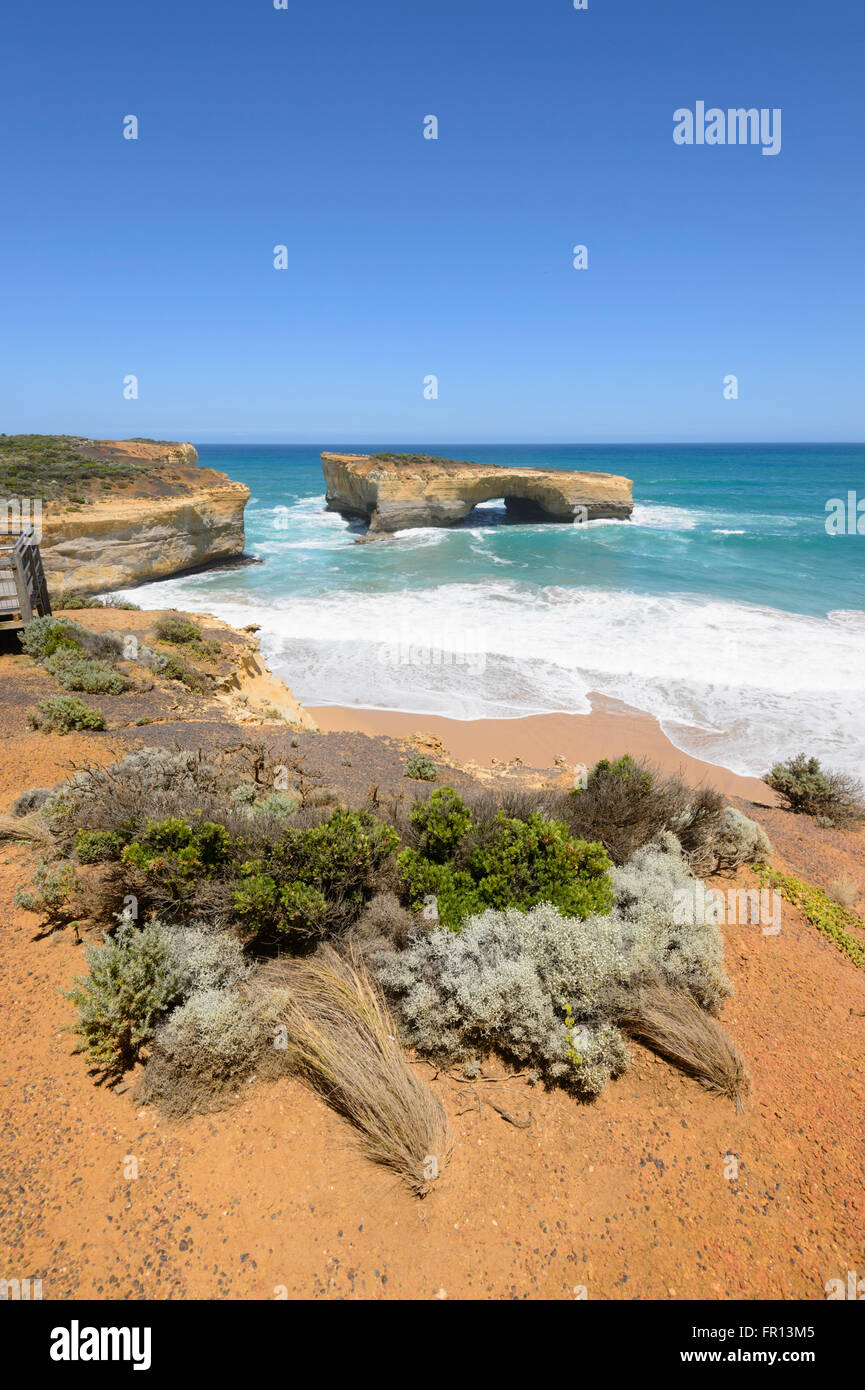 London Bridge, Great Ocean Road, Victoria, VIC, Australien Stockfoto
