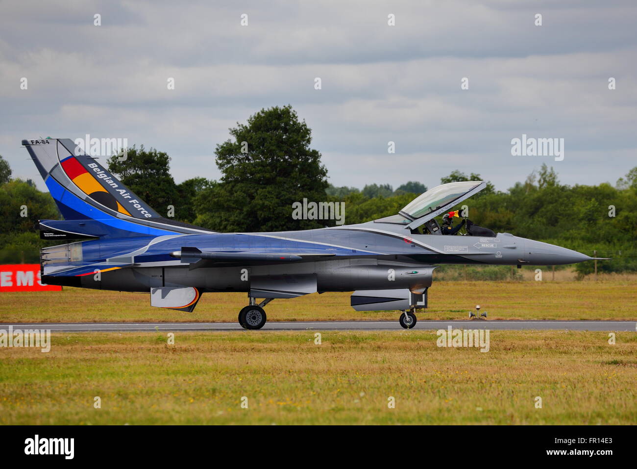 Belgische Luftwaffe F-16A Fighting Falcon in Fairford RIAT 2013 Stockfoto