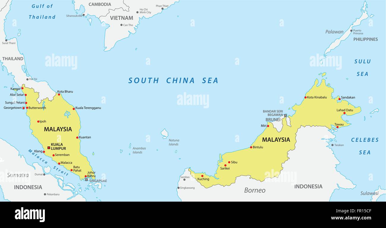 Malacca Map Stockfotos & Malacca Map Bilder - Alamy