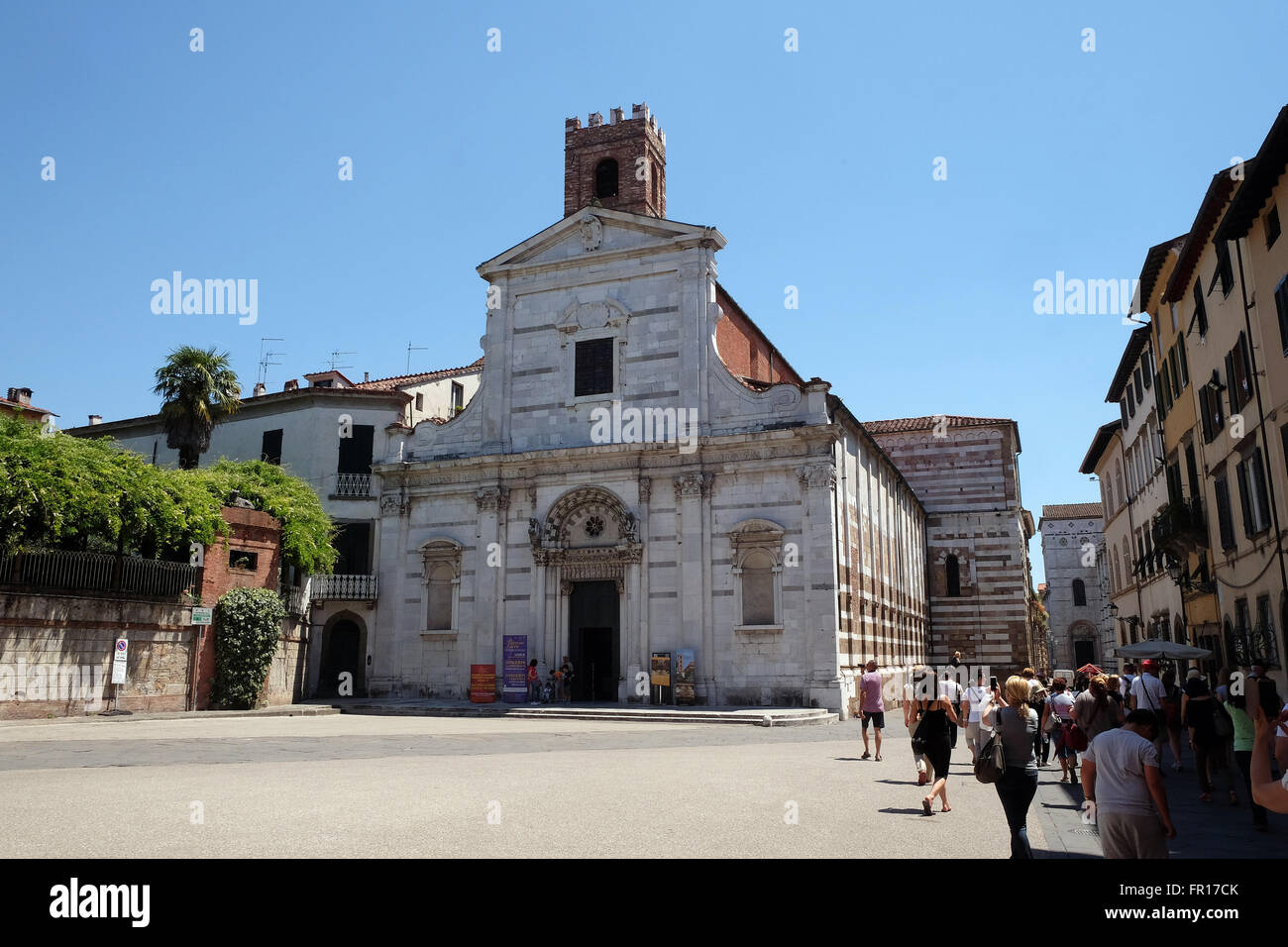 Chiesa e Battistero dei Santi Giovanni e Reparata aka Kirche Santa Reparata in Lucca, Italien Stockfoto