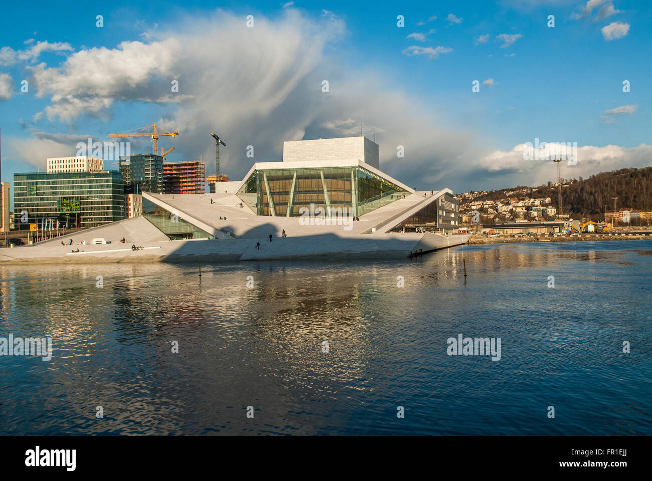 Das Opeera Haus Oslo Norwegen Stockfoto
