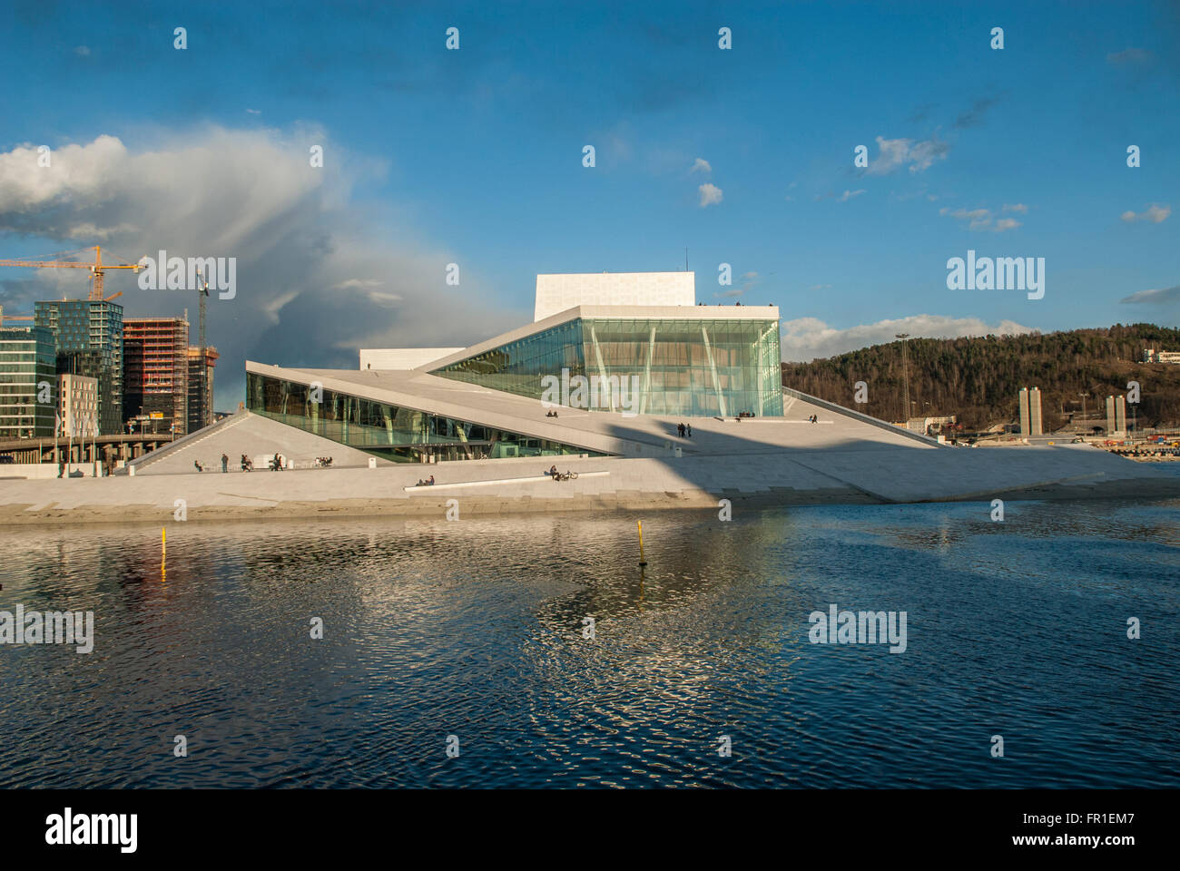 Das Opernhaus Oslo Norwegen Stockfoto