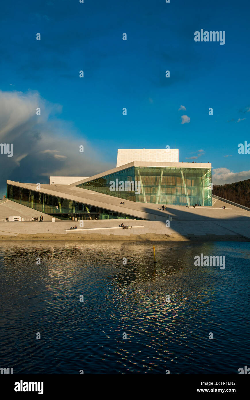 Das Opernhaus Oslo Norwegen Stockfoto