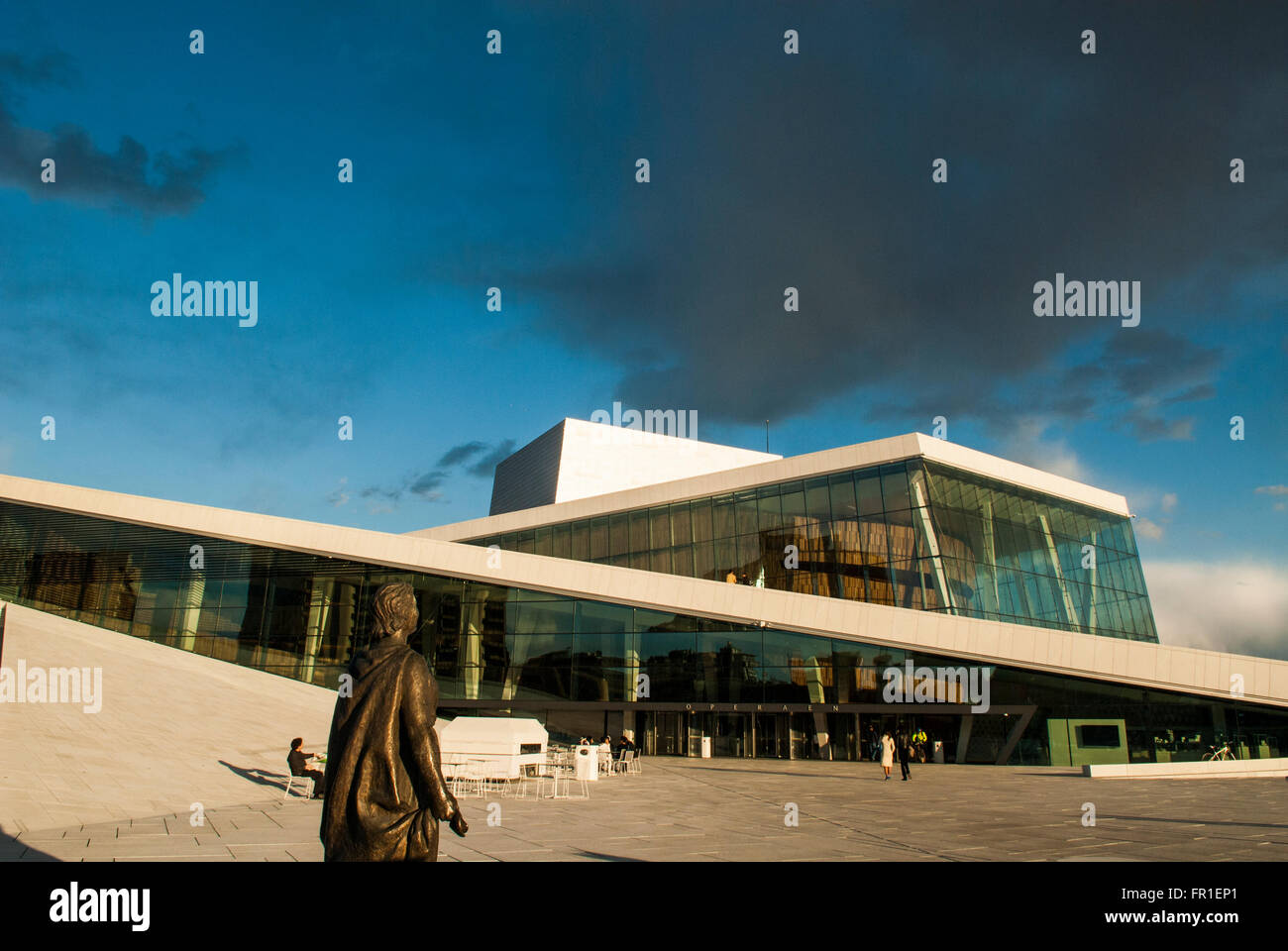 Das Opernhaus Oslo Norwegen Stockfoto