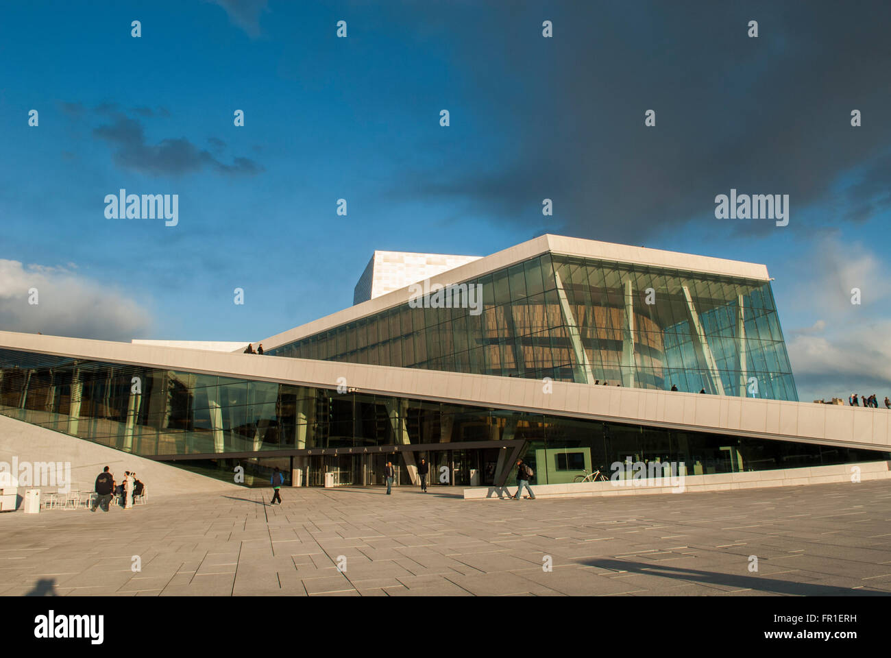 Das Opernhaus Oslo Norwegen Stockfoto