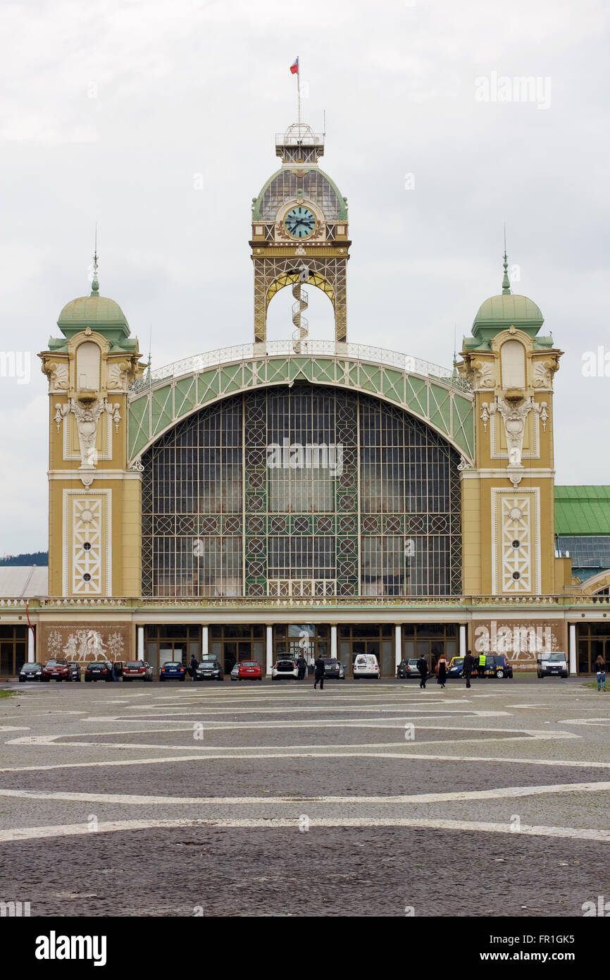 Palast der Industrie auf dem Messegelände von Prag, Tschechische Republik. Stockfoto