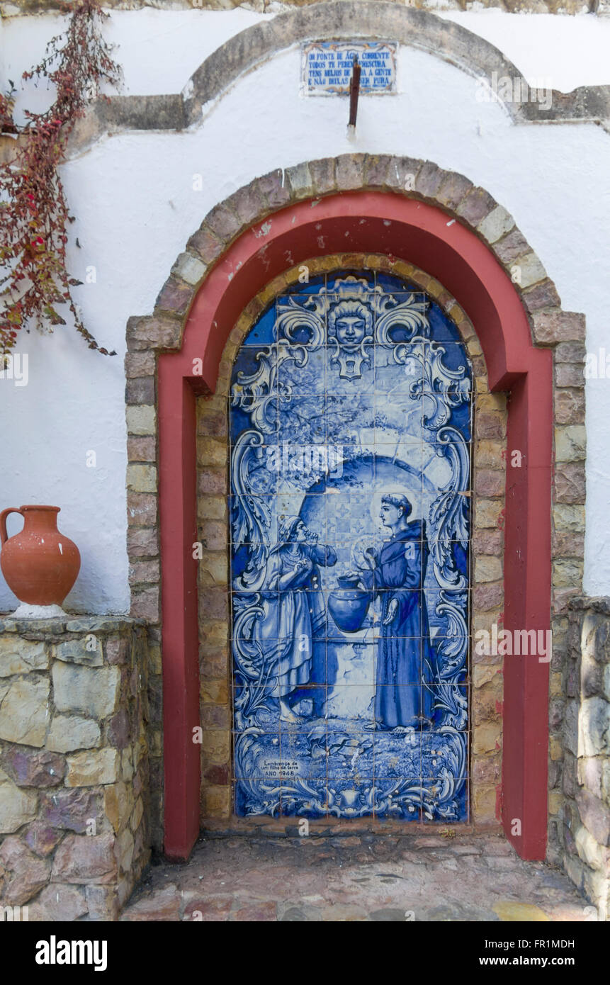 Azulejos, Alte, Algarde, Portugal, Europa Stockfoto