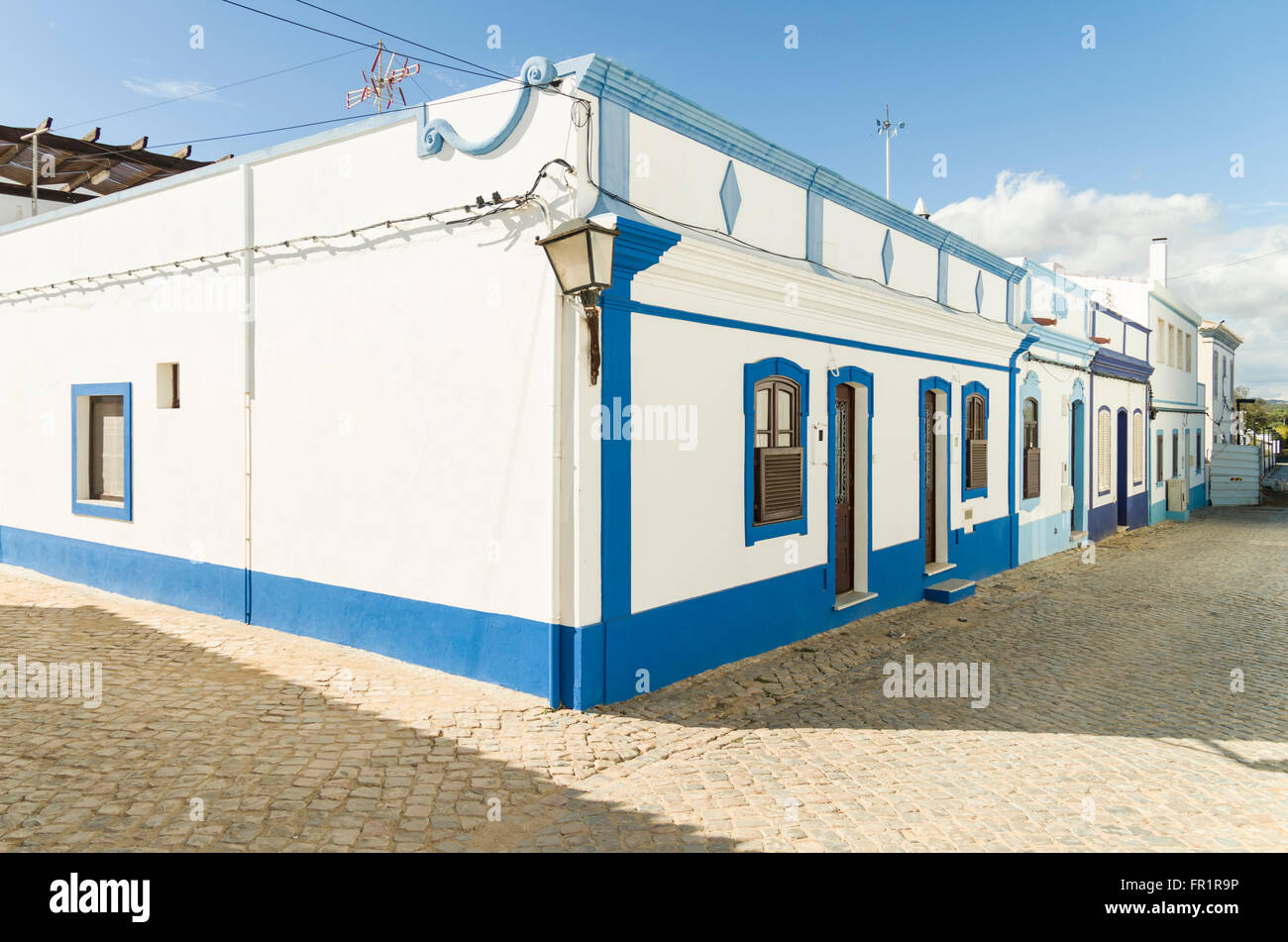 Cacela Stadt, touristischer Ort, bunt, Algarve, Südportugal, Europa Stockfoto