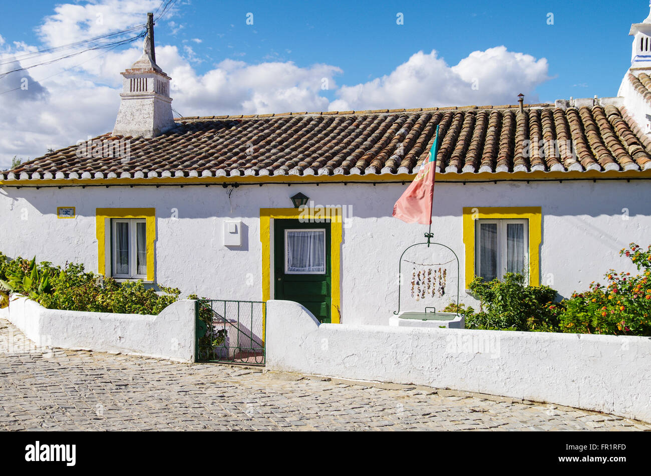 Cacela Stadt, touristischer Ort, bunt, Algarve, Südportugal, Europa Stockfoto