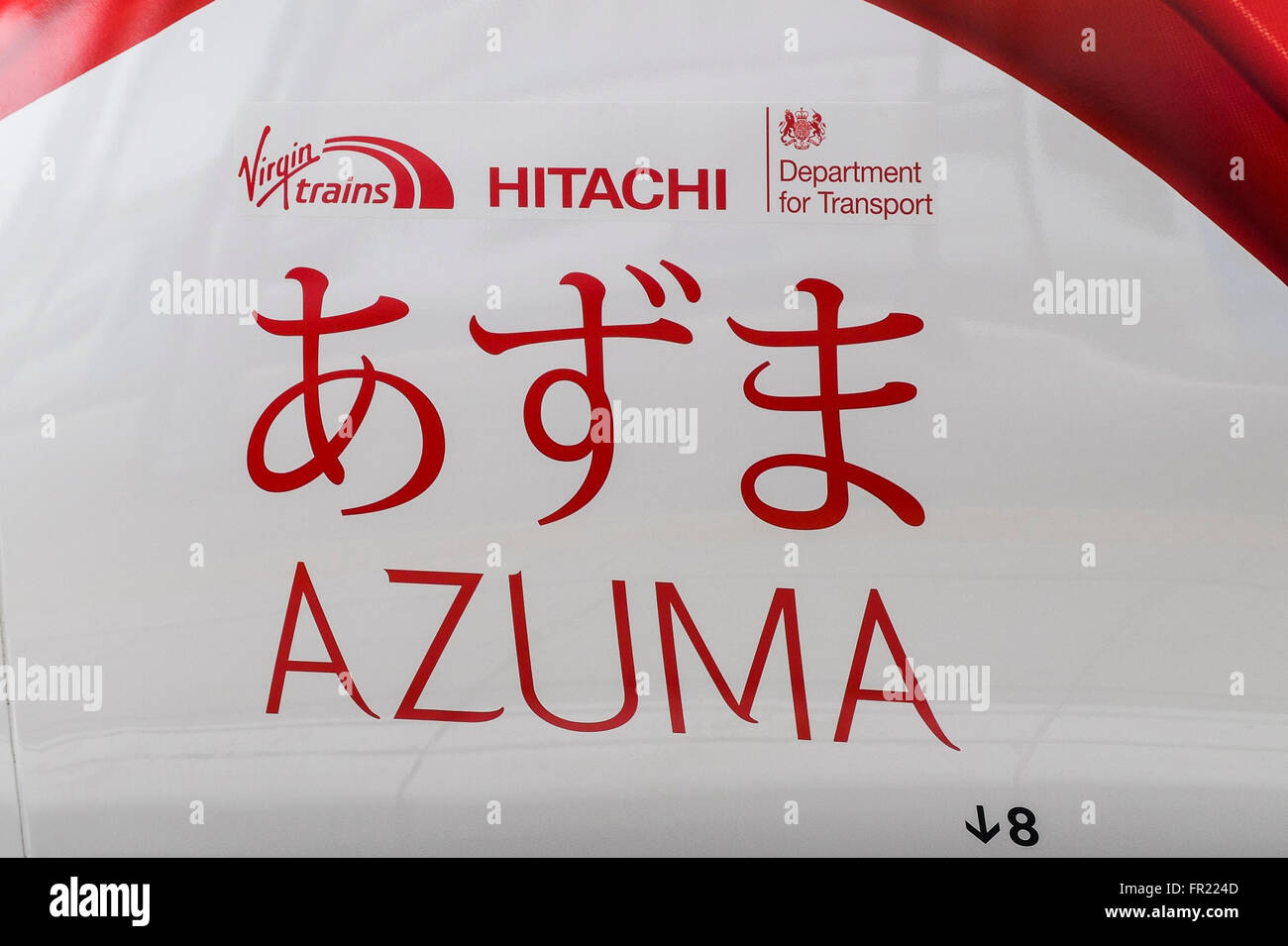 Neue IEP Jungfrau Bahn 800101 in nativem Farben am London Kings Cross. Indienststellung 2018 fällig. Azuma benannt Osten bedeutet. Stockfoto