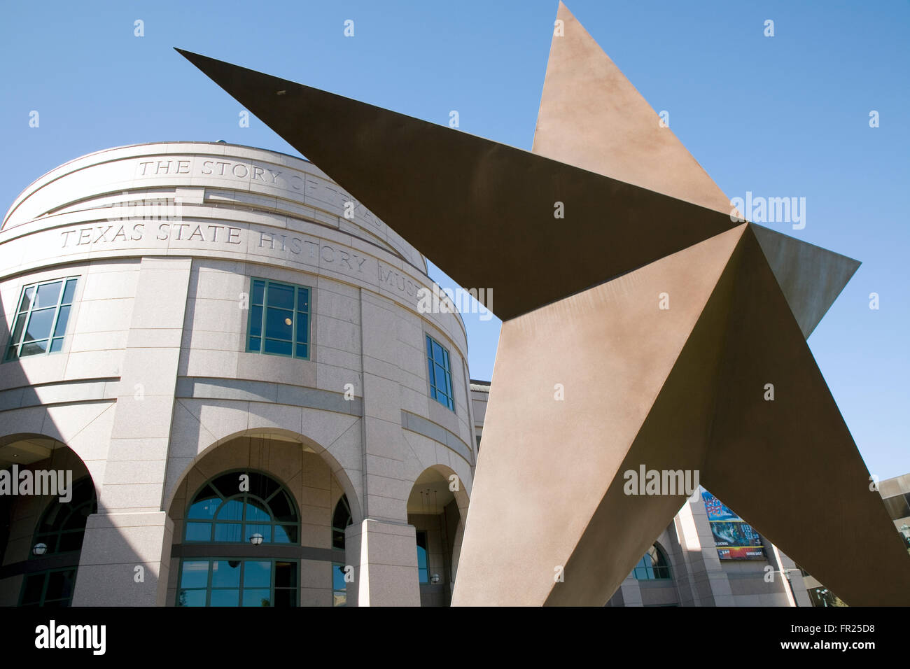 Erfahren Sie mehr über den Lone Star State Ursprünge und bunte Geschichte an die $ 80 Millionen Bob Bullock Texas State History Museum, Austin Stockfoto